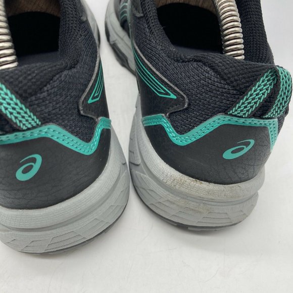 Asics Gel Venture 8 Womens Hiking Trail Running Shoes Black Blue Size 9 EU 40.5 - Picture 5 of 11